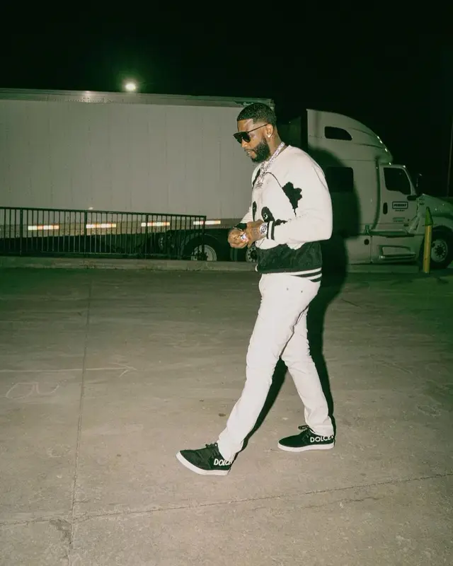 Gucci Mane outfit in Dolce & Gabbana and Gucci, 2022