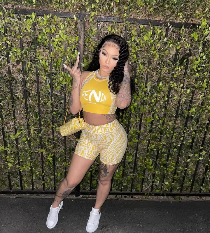 Cuban Doll outfit in Alexander McQueen, Sarah Coleman, and Fendi, 2021
