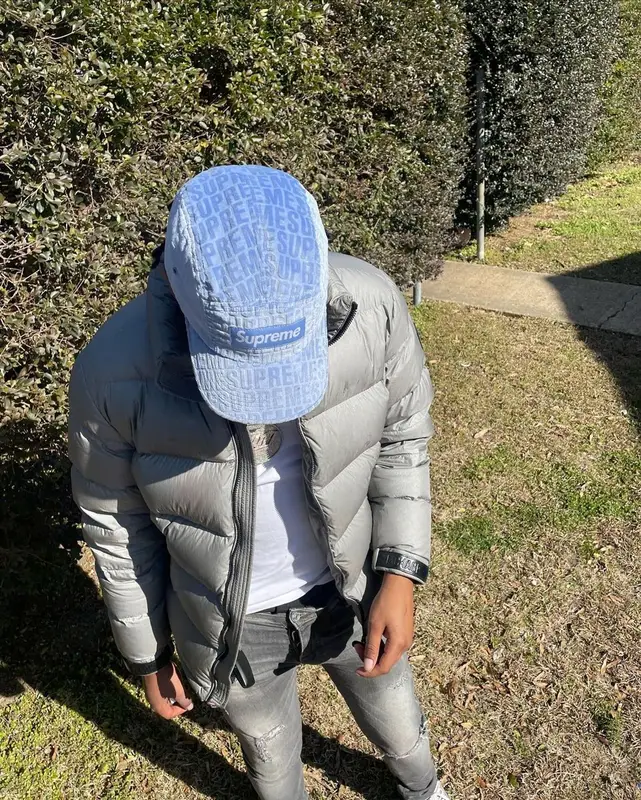 Big Scarr outfit in Amiri, Jordan, and Supreme, 2022
