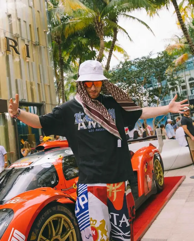 Angus Cloud outfit in Kangol and Dior, 2022