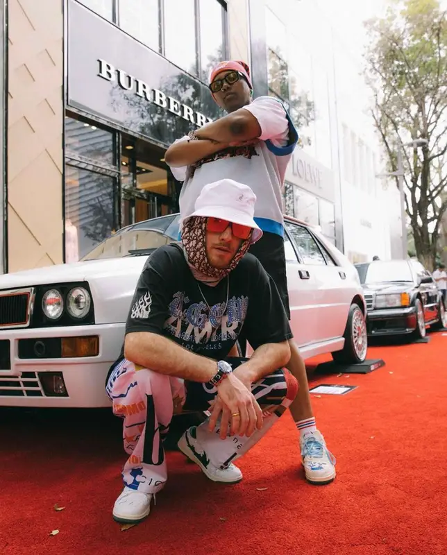 Angus Cloud outfit in Kangol and Dior, 2022