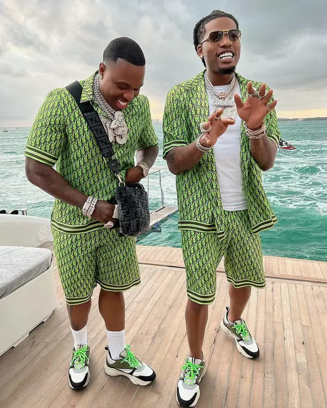 BandMan Kevo outfit in Dior and Fendi, 2022
