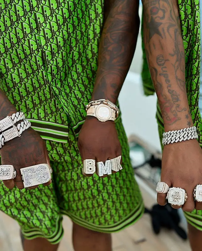 BandMan Kevo outfit in Dior and Fendi, 2022