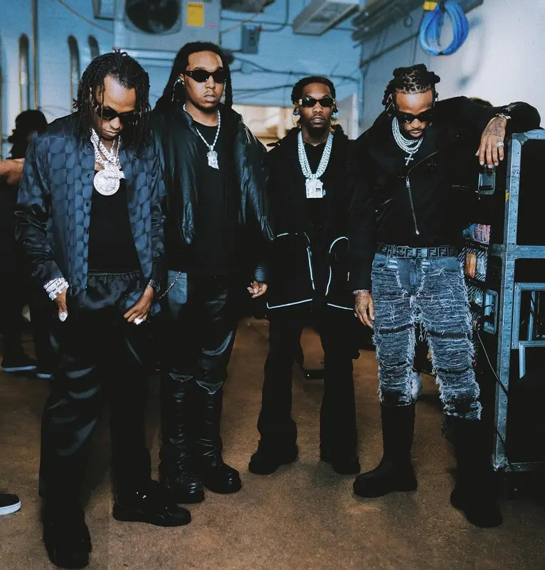 Offset outfit in Crocs and Balenciaga, 2022