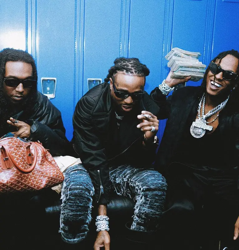 Quavo outfit in Alyx, Balenciaga, and Prada, 2022