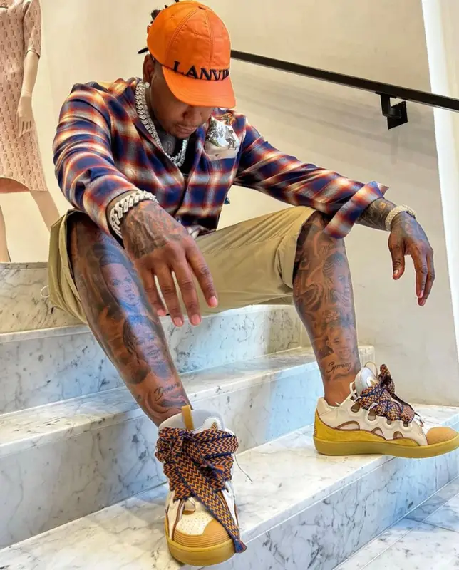 Moneybagg Yo outfit in Lanvin, 2022