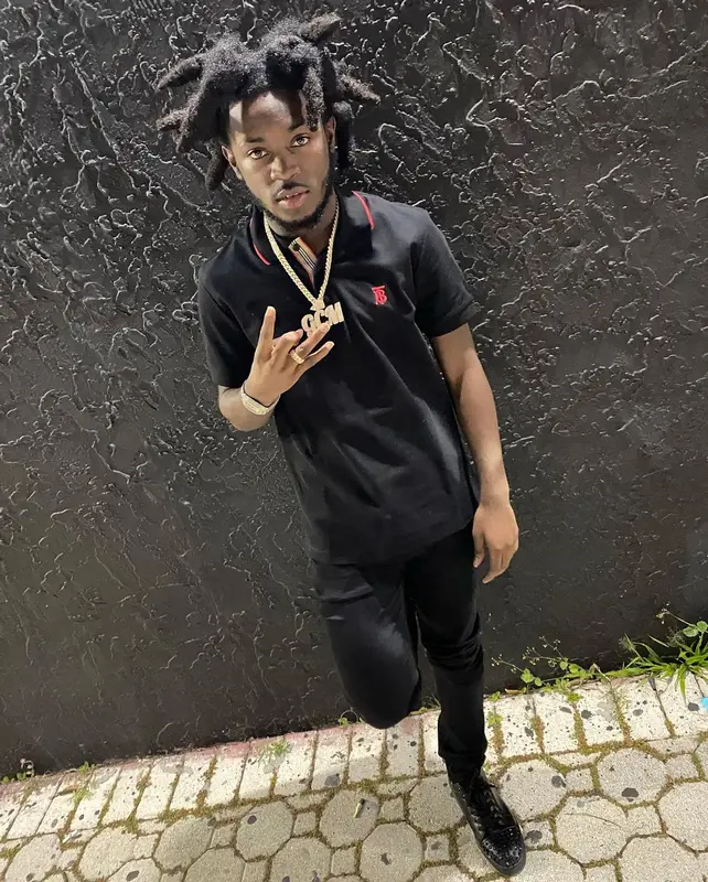 LPB Poody outfit in Burberry, Amiri, and Christian Louboutin, 2022