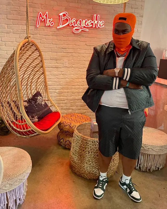 Peezy outfit in Gucci and Nike, 2022