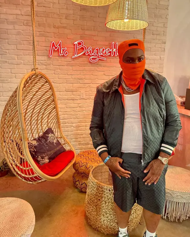 Peezy outfit in Gucci and Nike, 2022