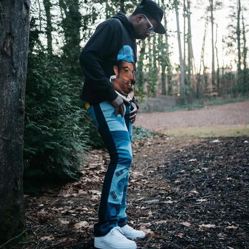 Lil Duke outfit in Barriers, Whensmokeclears, and Nike, 2022