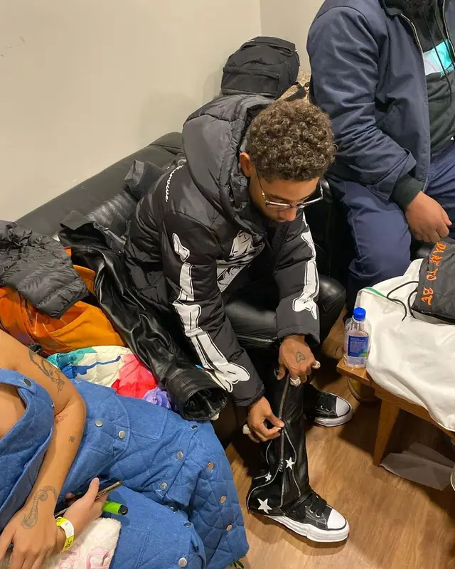PnB Rock outfit in TheWavyyWay, Cease±Desist, and Chrome Hearts, 2022