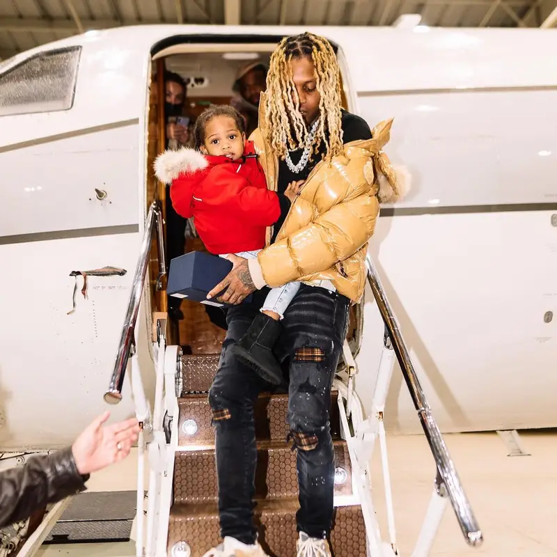 Lil Durk outfit in Dolce & Gabbana and Amiri, 2022