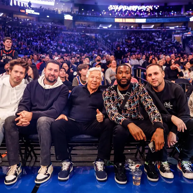 Meek Mill outfit in Dior, Amiri, and Nike, 2022