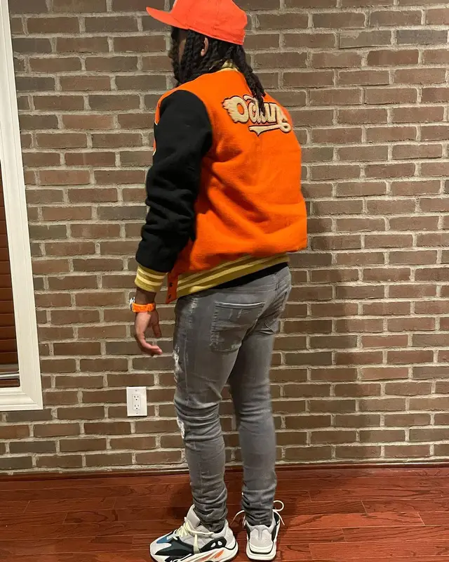 Babyface Ray outfit in Amiri, Fear of God, and New Era, 2022