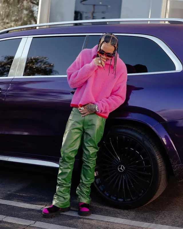 Tyga outfit in Jacquemus, Vivienne Westwood, and Loewe, 2022