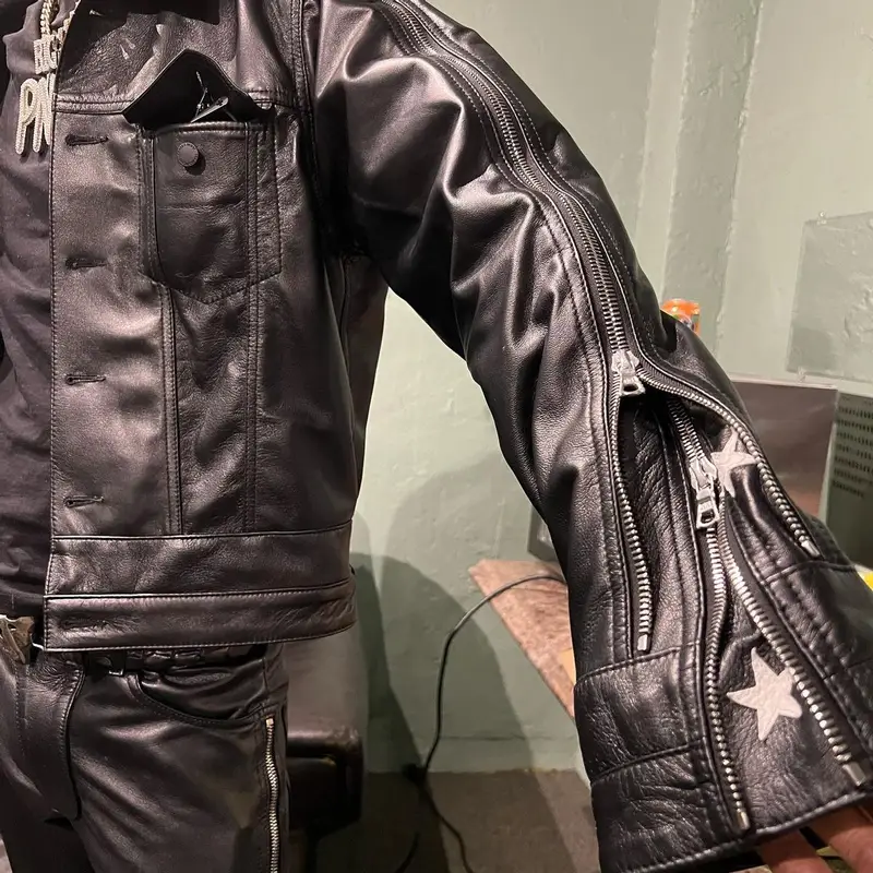 PnB Rock outfit in Cease±Desist, Maison Mihara Yasuhiro, and Balenciaga, 2022