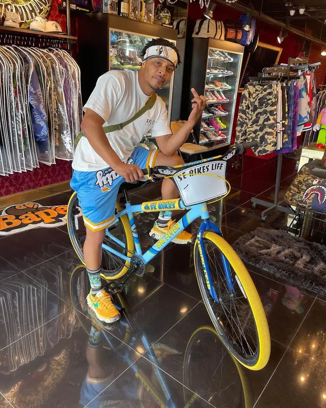 T.I. outfit in XPLCT Studios, Nike, and Louis Vuitton, 2021