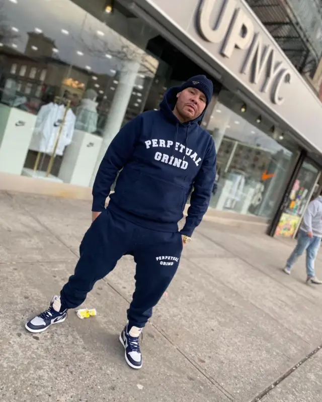 Fat Joe outfit in Perpetual Grind, Nike, and Prada, 2022