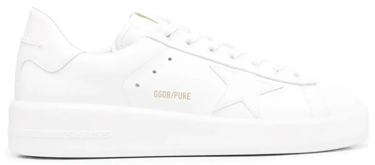 Golden Goose Purestar White Leather Sneakers $495
