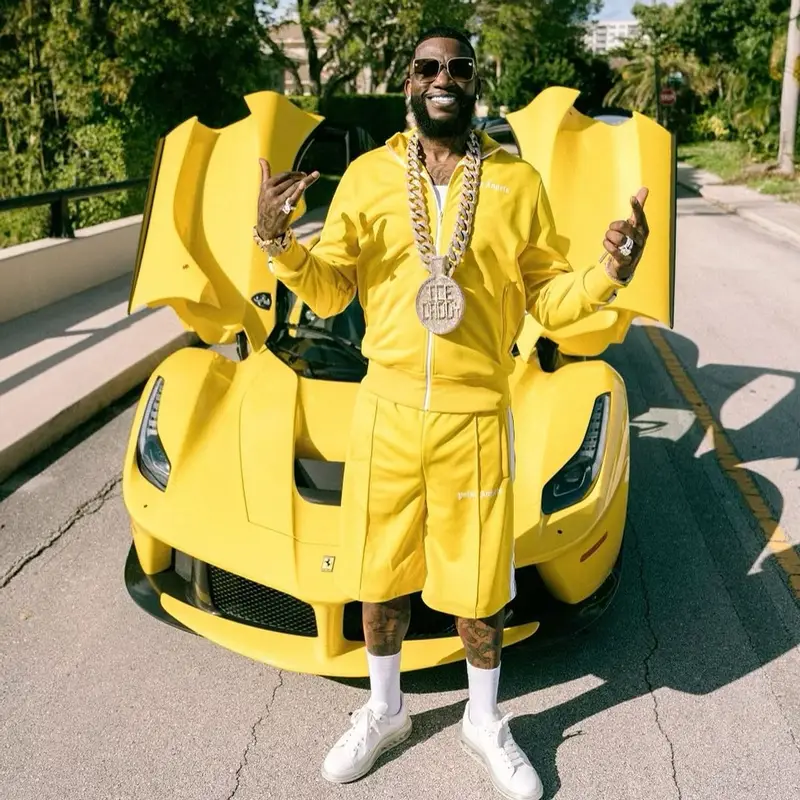 Gucci Mane outfit in Palm Angels, Alexander McQueen, and Cartier, 2022