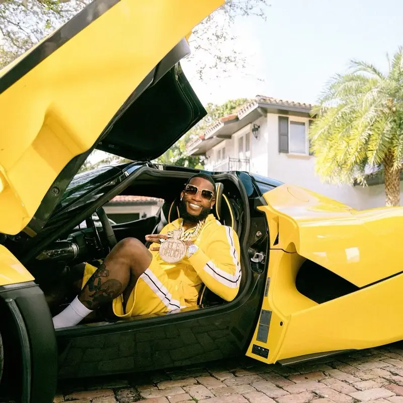 Gucci Mane outfit in Palm Angels, Alexander McQueen, and Cartier, 2022