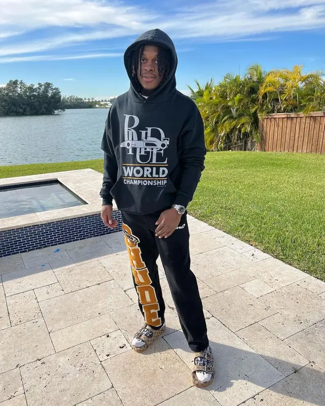 Booka 600 outfit in Rhude, Dior, and Gucci, 2022