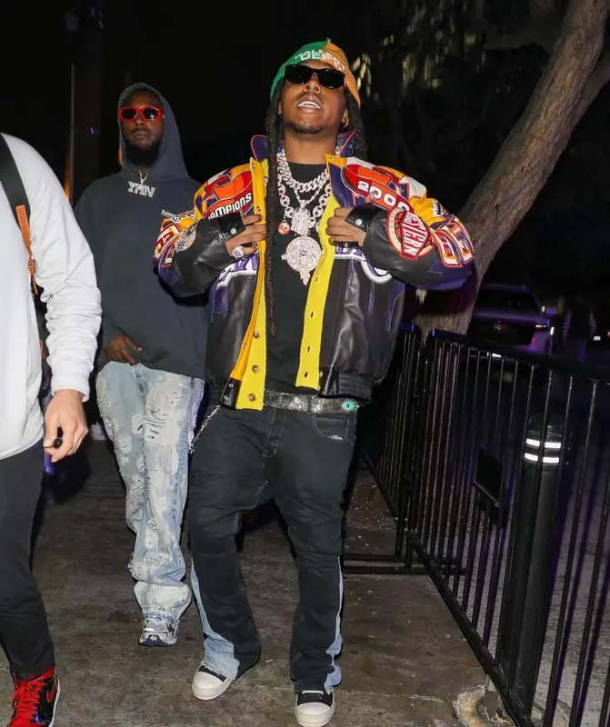 Takeoff outfit in Jeff Hamilton, Rick Owens, and Gallery Dept., 2022