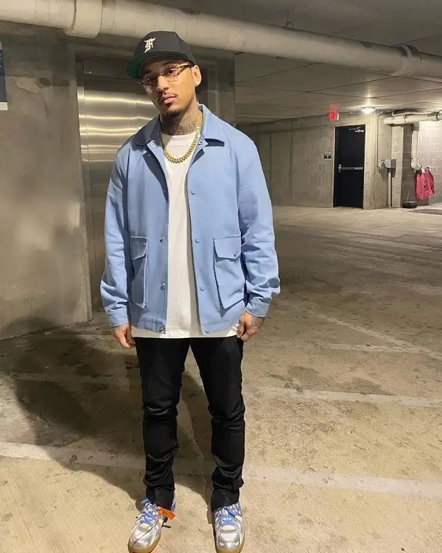 Kirko Bangz outfit in Cartier, Fear of God, and New Era, 2022