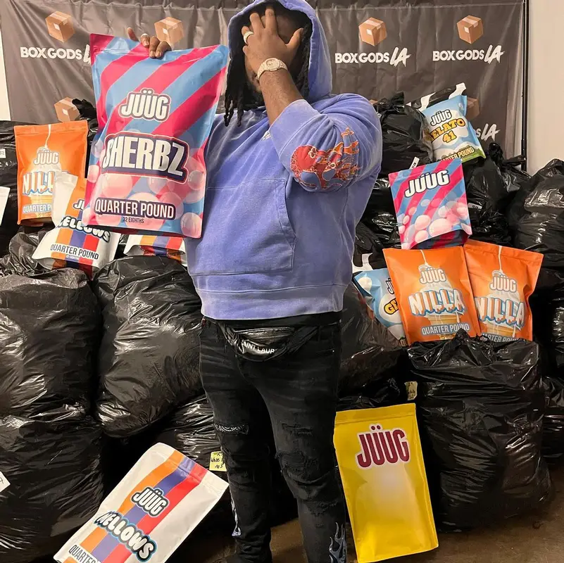 Tee Grizzley outfit in Amiri, Saint Laurent, and Fendi, 2022