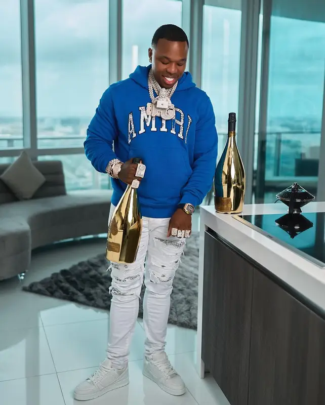 BandMan Kevo outfit in Amiri and Louis Vuitton, 2022