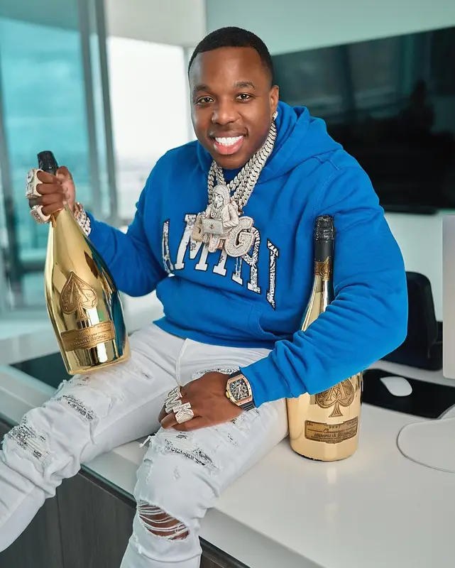 BandMan Kevo outfit in Amiri and Louis Vuitton, 2022