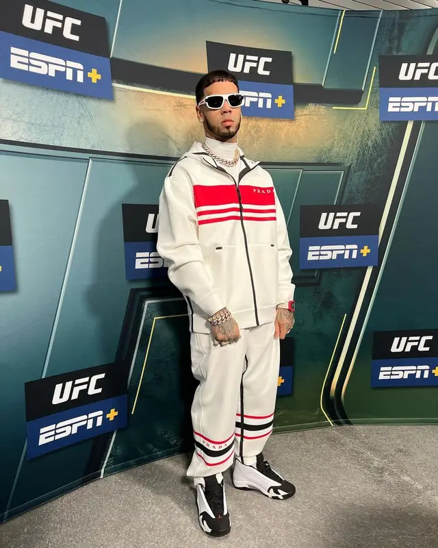 Anuel AA outfit in Prada and Jordan, 2022