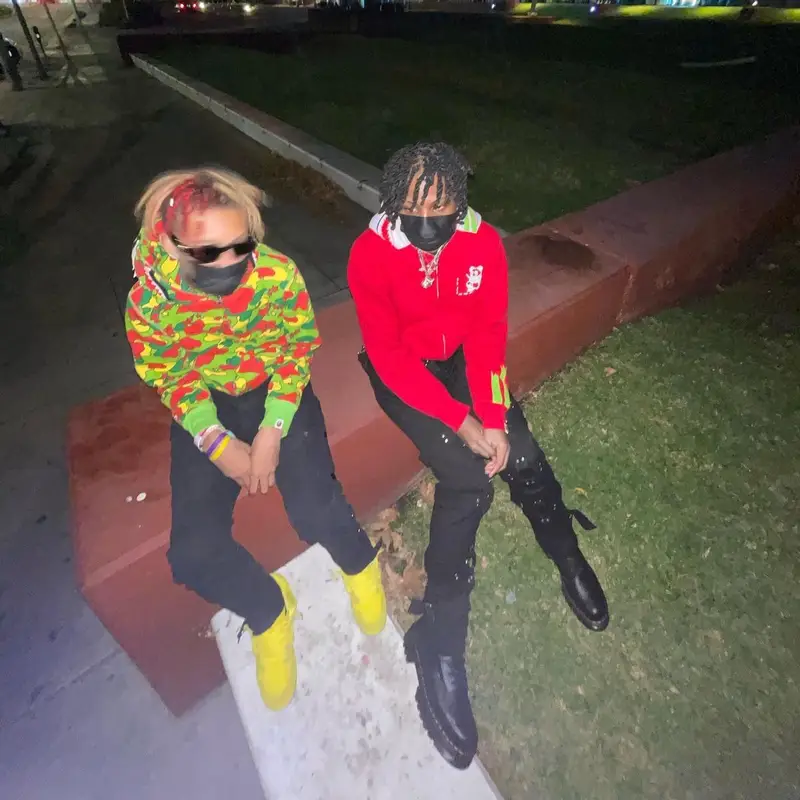sgpwes outfit in Dr. Martens, Bape, and No Name, 2021