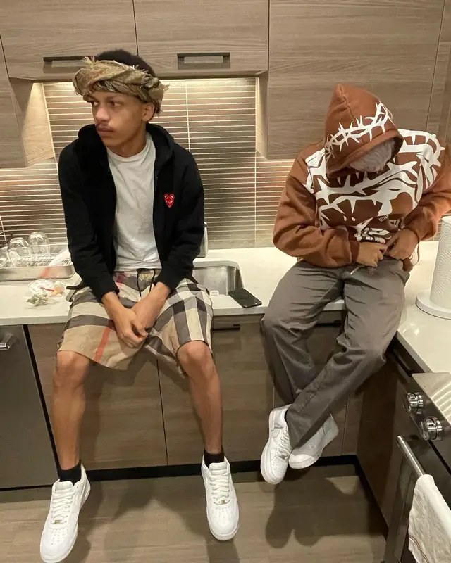 Iayze outfit in Comme Des Garcons, Nike, and Burberry, 2022