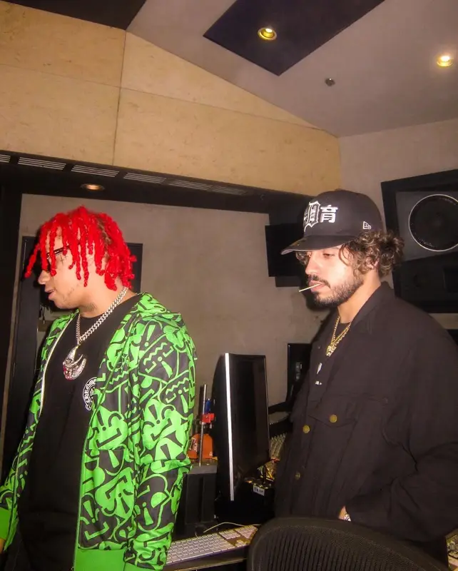 Trippie Redd outfit in Chrome Hearts and DotComCrash, 2021