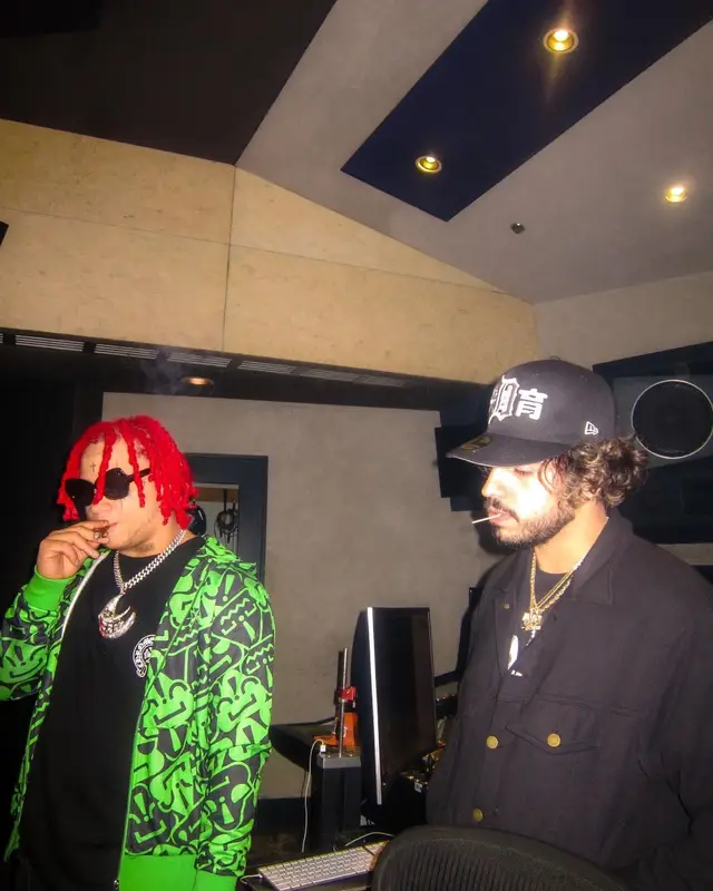 Trippie Redd outfit in Chrome Hearts and DotComCrash, 2021