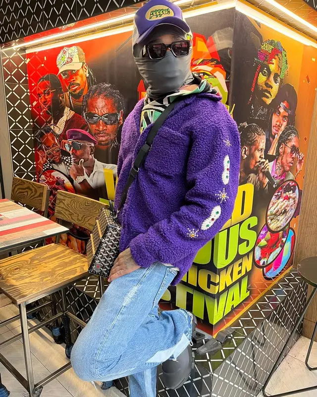 Quavo outfit in Gallery Dept., Givenchy, and Goyard, 2022