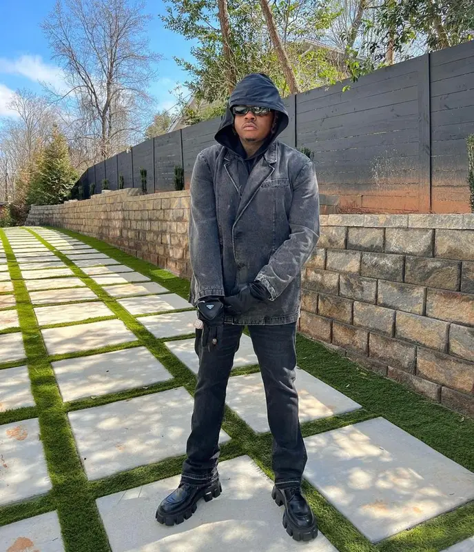 Gunna outfit in Diesel, Dior, and Prada, 2022