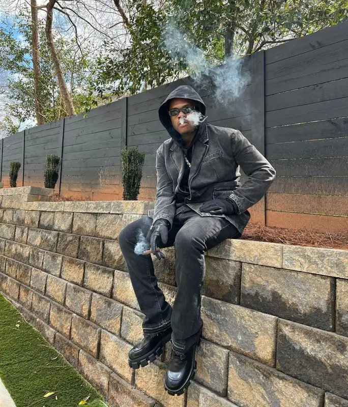 Gunna outfit in Diesel, Dior, and Prada, 2022