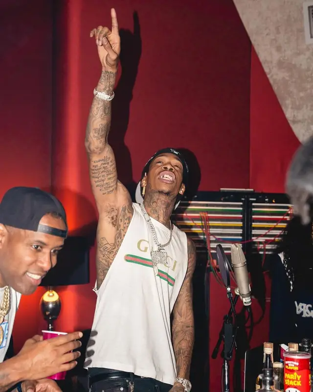Wiz Khalifa outfit in Gucci, Rick Owens, and Celine, 2022
