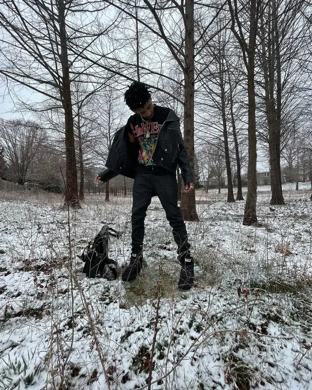 TheHxliday outfit in Puma, Dr. Martens, and Half Evil 333, 2022