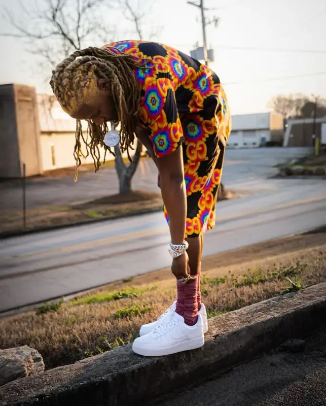 100k Track outfit in Gucci and Nike, 2022