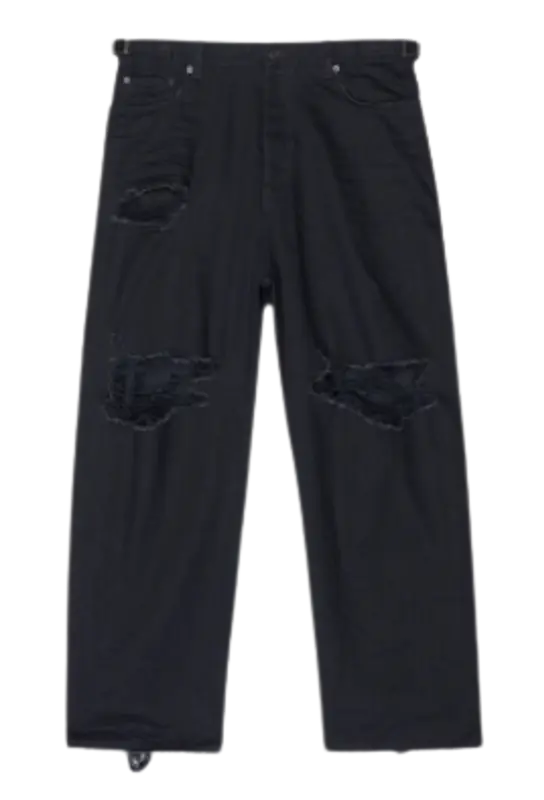 Balenciaga Black Destroyed Super Large Baggy Pants | WHAT'S ON THE