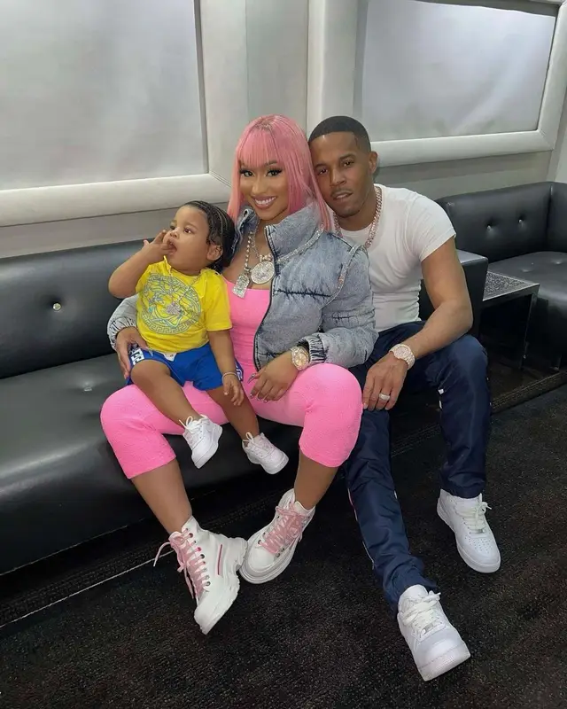 Nicki Minaj outfit in Death By Dolls, Alexander Wang, and Alexander McQueen, 2022