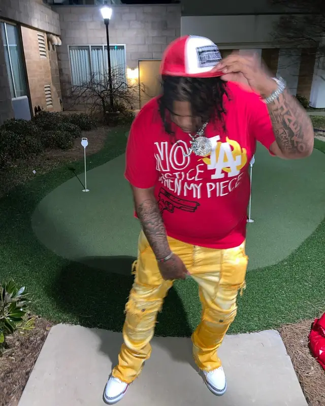 Big Yavo outfit in Homme + Femme, Valabasas, and Chrome Hearts, 2022