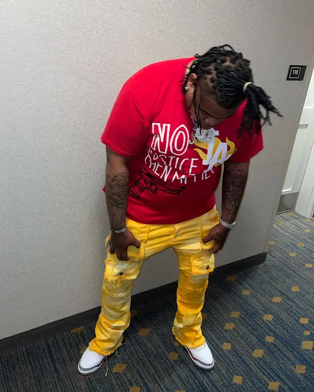 Big Yavo outfit in Homme + Femme, Valabasas, and Chrome Hearts, 2022
