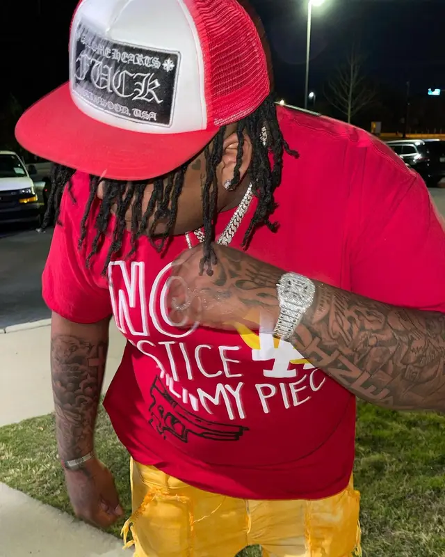 Big Yavo outfit in Homme + Femme, Valabasas, and Chrome Hearts, 2022