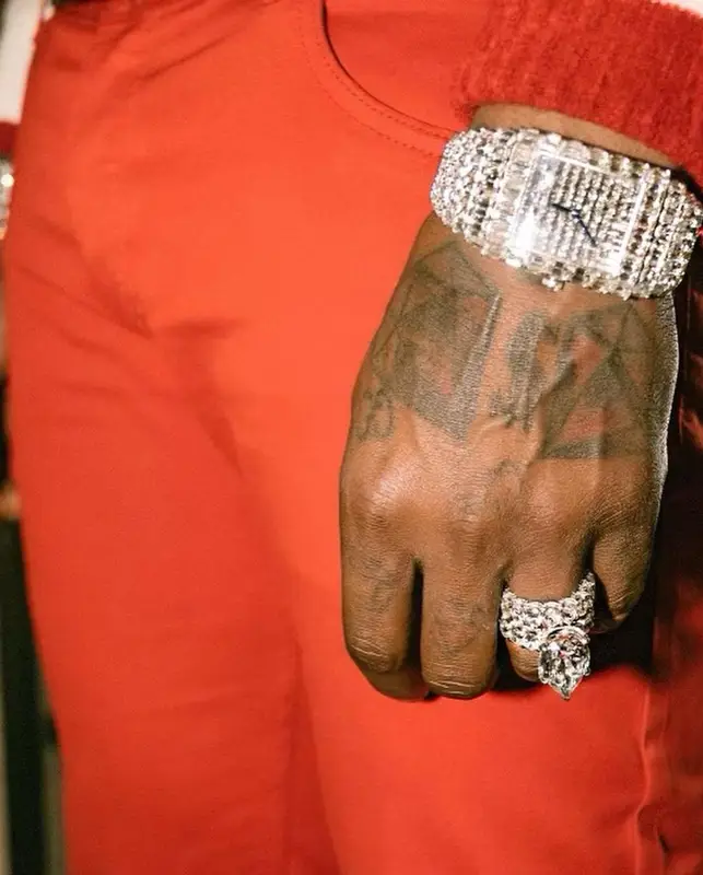 Gucci Mane outfit in Casablanca, Tom Ford, and Cartier, 2022