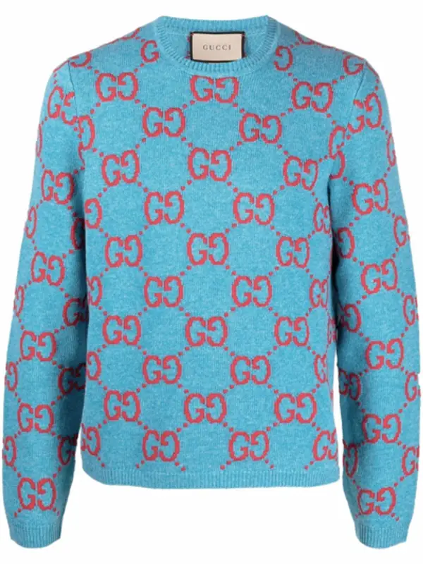 Gucci Light Blue Knit Sweater $751