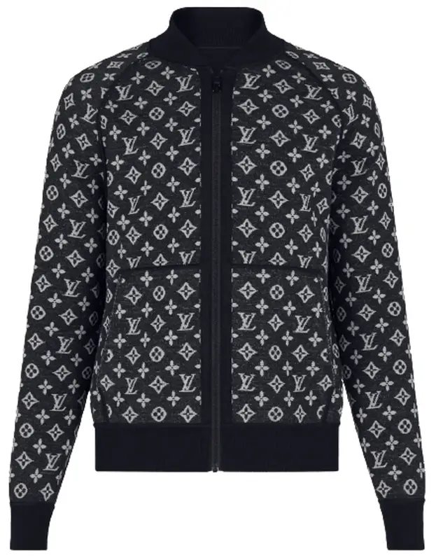 Louis Vuitton Reversible Monogram Track Top Sweater for Sale in